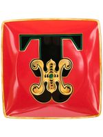 Versace assiestte Holiday Alphabet 'T' - Rouge