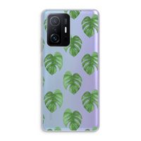 Monstera leaves: Xiaomi 11T Transparant Hoesje