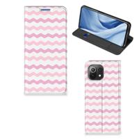 Xiaomi 11 Lite NE 5G | Mi 11 Lite | Hoesje met Magneet | Waves Roze