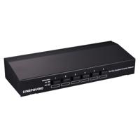 LINEPAUDIO B898 zes-weg Stereo luidspreker / versterker Comparator bidirectionele selectieve schakelende Switcher (zwart)