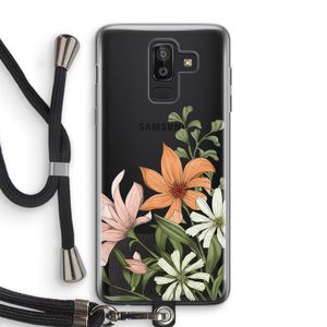 Floral bouquet: Samsung Galaxy J8 (2018) Transparant Hoesje met koord