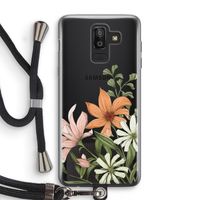 Floral bouquet: Samsung Galaxy J8 (2018) Transparant Hoesje met koord