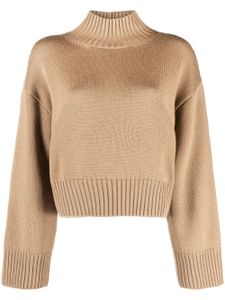 Fabiana Filippi pull en laine à col montant - Tons neutres