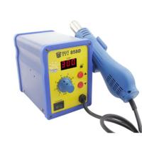 BESTE BST-858D AC 220V 50Hz 650W LED-Displayer instelbare temperatuur loodvrije hete luchtpistool met spiraalvormige wind (blauw)
