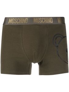 Moschino boxer à taille à logo - Vert