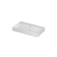 INK Unlimited Wastafel Porselein met 1 Kraangat - 800x450x110 mm - Glans Wit