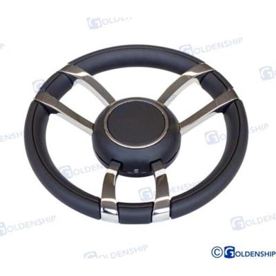 CABLES,MANDOS,DIRECCIONES Y FLAPS GS41286 - VOLANTE PIEL 350 mm NEGRO