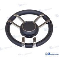 CABLES,MANDOS,DIRECCIONES Y FLAPS GS41286 - VOLANTE PIEL 350 mm NEGRO