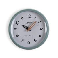 Muurklok Versa Wit Groen Plastic