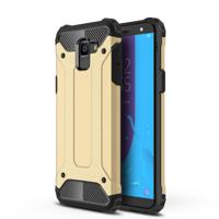 Full-Body robuuste TPU + PC combinatie Case voor Galaxy J6 2018 (EU versie) (goud)