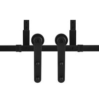 Schuifdeursysteem Varsi zwart dubbel 220 cm