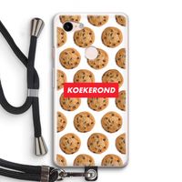 Koekerond: Pixel 3 Transparant Hoesje met koord