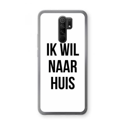 Ik wil naar huis: Xiaomi Redmi 9 Transparant Hoesje