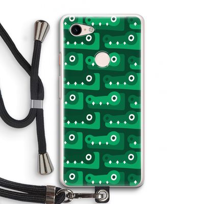 Crocs: Pixel 3 Transparant Hoesje met koord