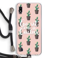Cactus quote: Samsung Galaxy A10 Transparant Hoesje met koord Cactus quote: Samsung Galaxy A10 Transparant Hoesje met koord