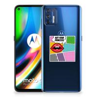 Motorola Moto G9 Plus | Sillicone Back Cover | Popart Princess