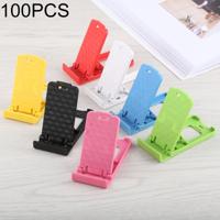 100 stuks Mini universele verstelbare opvouwbare Desk telefoonhouder voor iPhone iPad Samsung Huawei Xiaomi andere Smartphones en Tablets willek