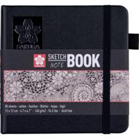 Sakura schetsboek, 80 vel, 140 g/m², ft 12 x 12 cm, wit papier 5 stuks - thumbnail
