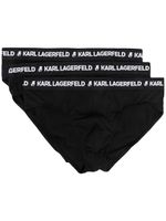 Karl Lagerfeld lot de trois boxers à taille à logo - Noir - thumbnail