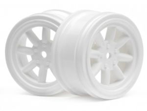 Spoke wheel 26mm white 0mm offset