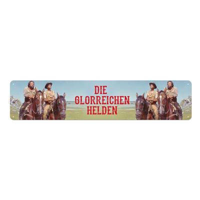 Bud Spencer & Terence Hill Tin Sign Die glorreichen Helden 46 x 10 cm