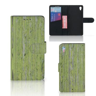 Sony Xperia Z3 | Book Style Case | Green Wood