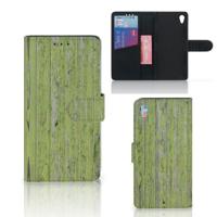 Sony Xperia Z3 | Book Style Case | Green Wood