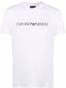 Emporio Armani t-shirt à logo imprimé - Blanc