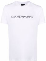 Emporio Armani t-shirt à logo imprimé - Blanc