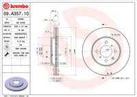 Remschijf BREMBO, Remschijftype: Binnen geventileerd, u.a. für Honda