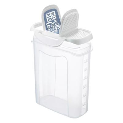 Rotho CLIC & LOCK Bewaar- en Strooidoos 1.5L Wit/Transparant
