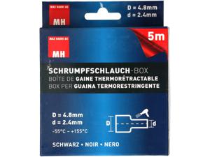 Max Hauri AG 132675 Krimpkous Zwart 2.4 mm 4.8 mm 5 m