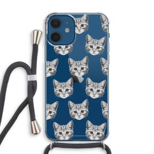 Kitten: iPhone 12 mini Transparant Hoesje met koord
