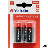 Alkalinebatterijen Verbatim LR14 1,5 V (10 Stuks)