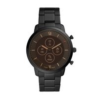 Horlogeband Fossil FTW7027 Staal Zwart 22mm