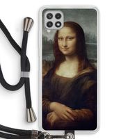 Mona Lisa: Samsung Galaxy A22 4G Transparant Hoesje met koord