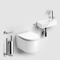 Toilet met fontein en Accessoires Clou InBe Glanzend Wit Clou