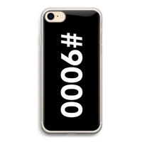 #9000: iPhone 7 Transparant Hoesje #9000: iPhone 7 Transparant Hoesje