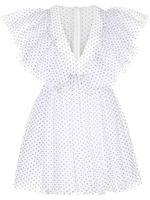 Macgraw Tabetha micro-dot print flared dress - Blanc