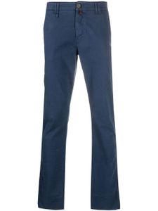 Billionaire pantalon chino à logo brodé - Bleu