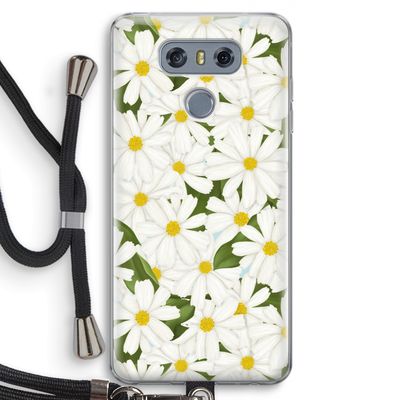 Summer Daisies: LG G6 Transparant Hoesje met koord