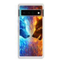 Fire & Ice: Google Pixel 6 Pro Transparant Hoesje