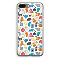 Kleurrijke katten: iPhone 8 Plus Transparant Hoesje