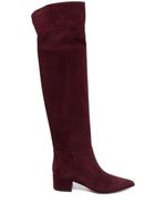 Gianvito Rossi bottes en daim - Rouge