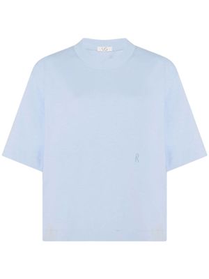 Rosetta Getty x Violet Getty t-shirt en coton à logo brodé - Bleu