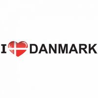 I Love Denmark sticker