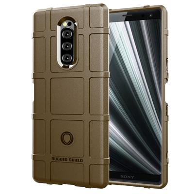 Volledige dekking schokbestendig TPU Case voor Sony Xperia XZ4/Xperia 1 (bruin)
