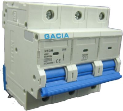 GACIA|nesfel N8GH-3B100 inst. 3p B100 15kA