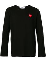 Comme Des Garçons Play pull à patch logo - Noir