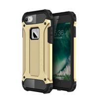 iPhone 7 & 8 robuust pantser TPU + Kunststof back cover Hoesje (goudkleurig)